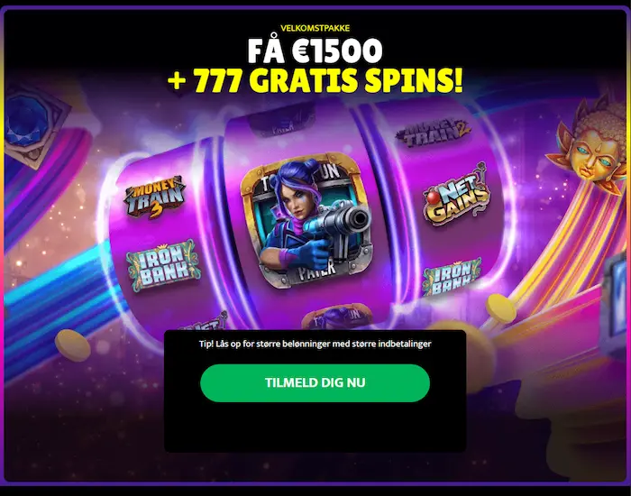Slotmojo Casino Danmark bonus